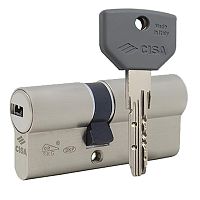 Циліндр CISA ASIX P8 80 (40*40) нікель матовий 3 ключі